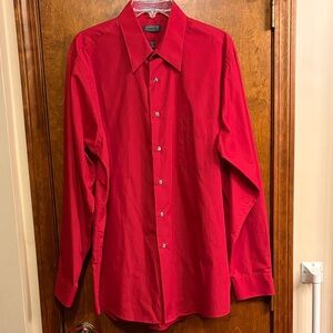Arrow Men's Vibrant Red Dress Shirt
